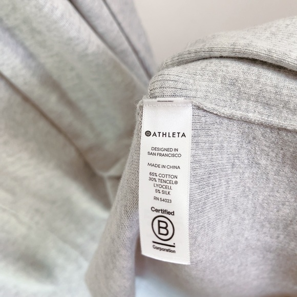 Athleta Light Gray Hooded Cardigan - Picture 13 of 16